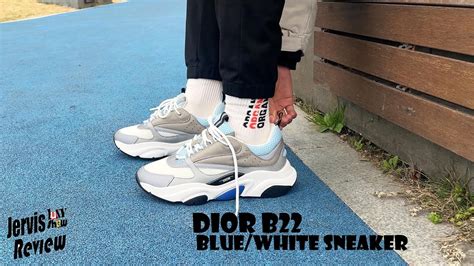 dior b22 white blue sole|christian Dior sneakers b22.